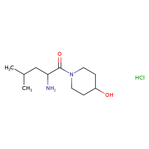 2-amino-1-(4-hydroxypiperidin-1-yl)-4-methylpentan-1-one hydrochloride