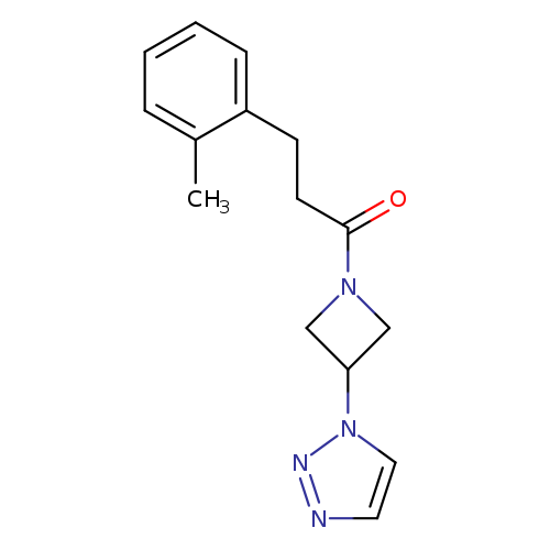 3-(2-methylphenyl)-1-[3-(1H-1,2,3-triazol-1-yl)azetidin-1-yl]propan-1-one