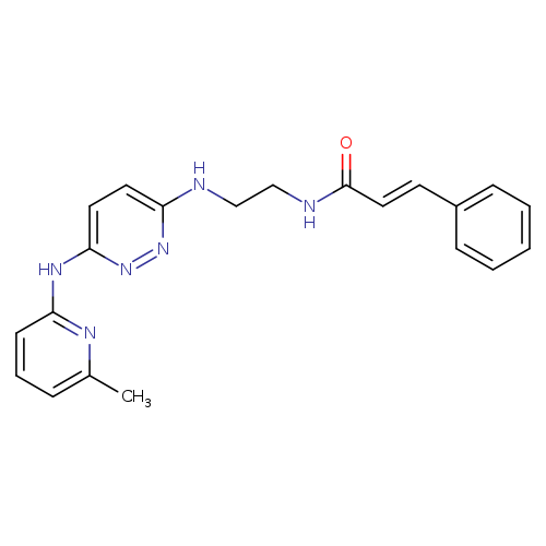 (2E)-N-[2-({6-[(6-methylpyridin-2-yl)amino]pyridazin-3-yl}amino)ethyl]-3-phenylprop-2-enamide