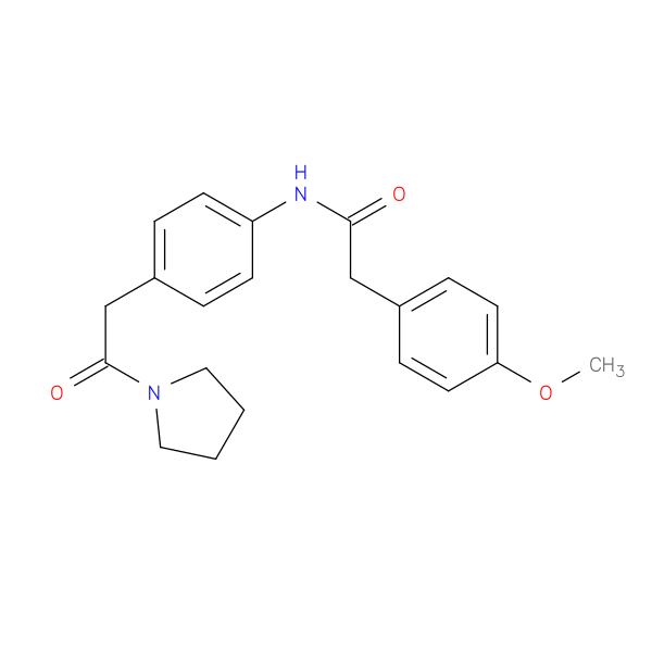 2-(4-methoxyphenyl)-N-{4-[2-oxo-2-(pyrrolidin-1-yl)ethyl]phenyl}acetamide