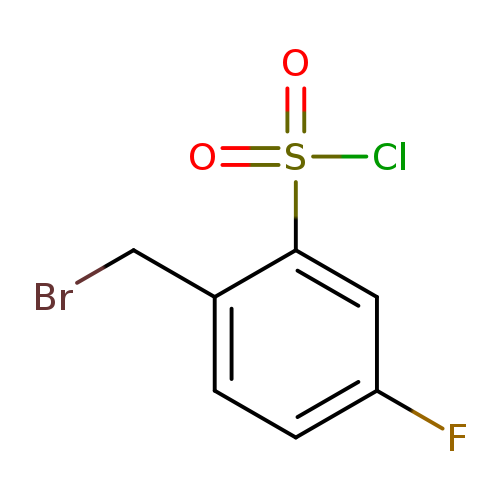 2-(Bromomethyl)-5-fluorobenzenesulphonyl chloride