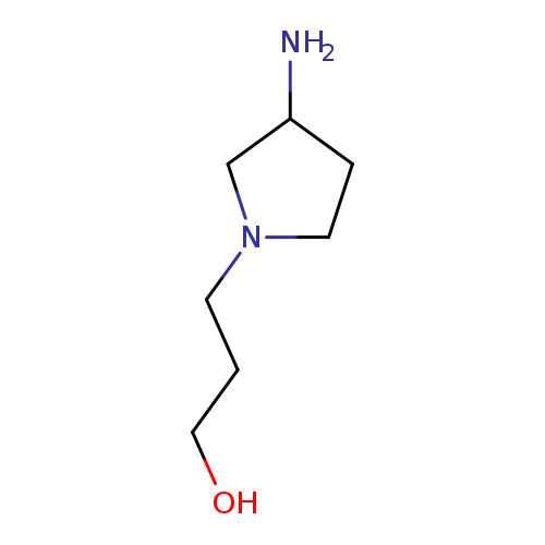 3-(3-aminopyrrolidin-1-yl)propan-1-ol