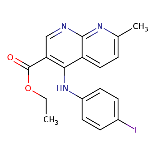 ethyl 4-[(4-iodophenyl)amino]-7-methyl-1,8-naphthyridine-3-carboxylate
