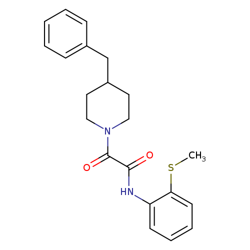 2-(4-benzylpiperidin-1-yl)-N-[2-(methylsulfanyl)phenyl]-2-oxoacetamide