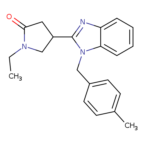 1-ethyl-4-{1-[(4-methylphenyl)methyl]-1H-1,3-benzodiazol-2-yl}pyrrolidin-2-one