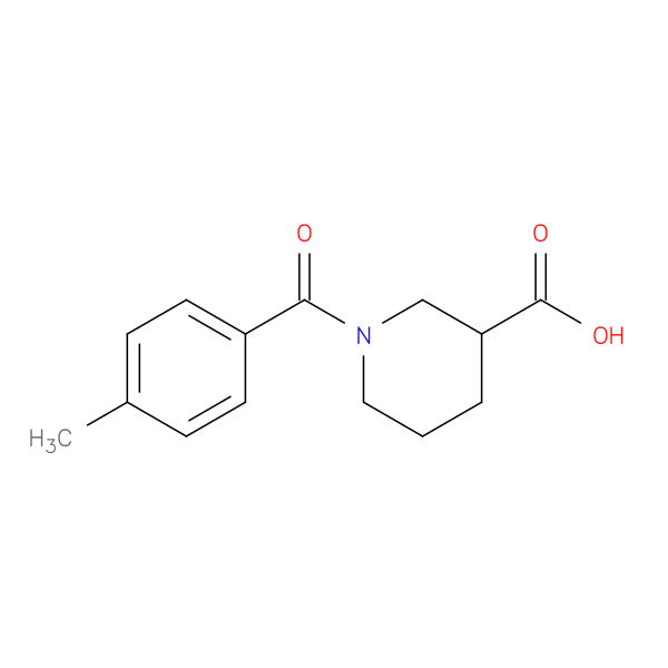 1-(4-methylbenzoyl)piperidine-3-carboxylic acid
