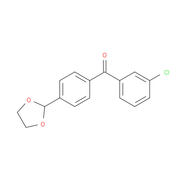 3-Chloro-4'-(1,3-dioxolan-2-yl)benzophenone