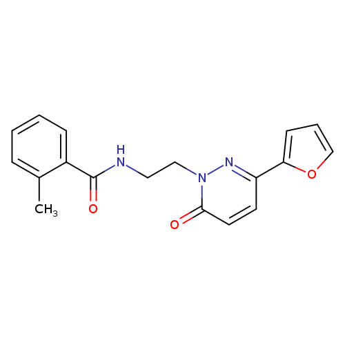 N-{2-[3-(furan-2-yl)-6-oxo-1,6-dihydropyridazin-1-yl]ethyl}-2-methylbenzamide