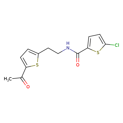 N-[2-(5-acetylthiophen-2-yl)ethyl]-5-chlorothiophene-2-carboxamide