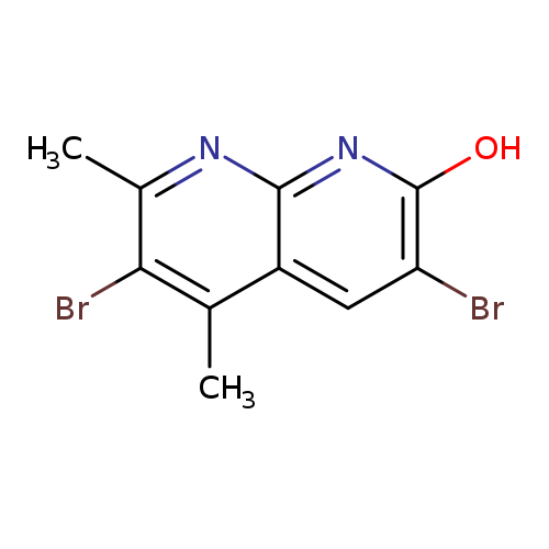 "3,6-dibromo-5,7-dimethyl-1,8-naphthyridin-2-ol"