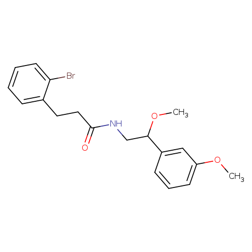 3-(2-bromophenyl)-N-[2-methoxy-2-(3-methoxyphenyl)ethyl]propanamide