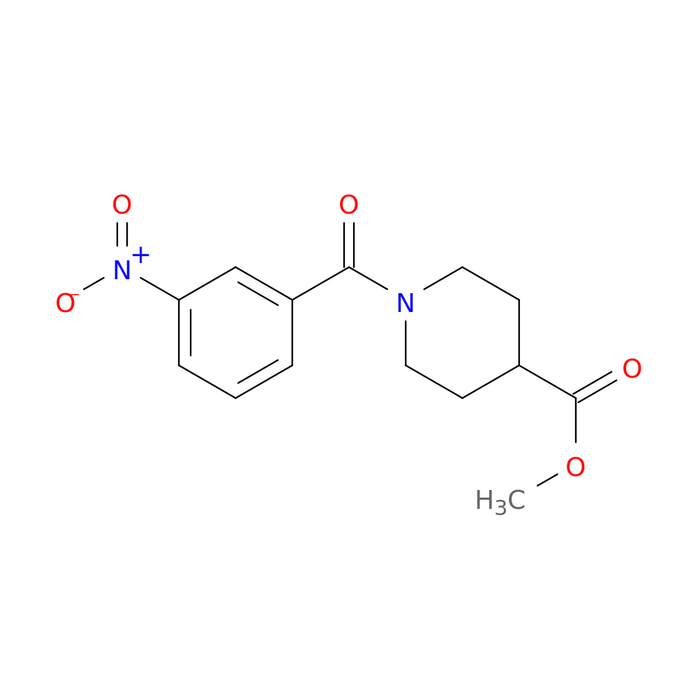 methyl 1-(3-nitrobenzoyl)piperidine-4-carboxylate