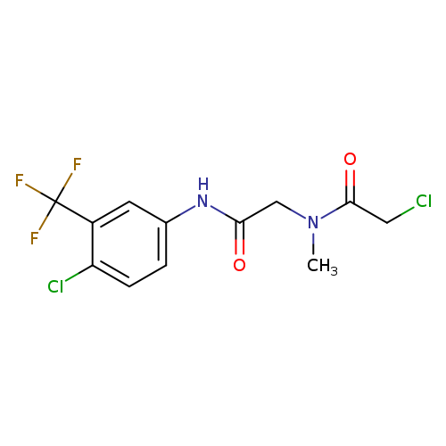 2-chloro-N-({[4-chloro-3-(trifluoromethyl)phenyl]carbamoyl}methyl)-N-methylacetamide