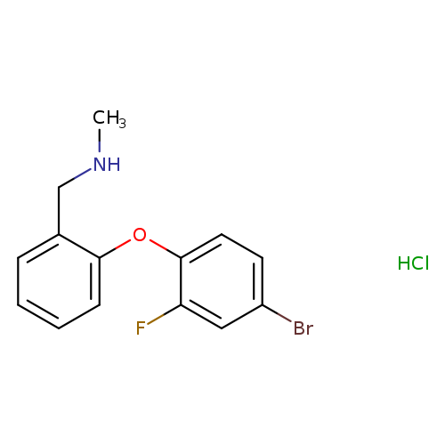 {[2-(4-bromo-2-fluorophenoxy)phenyl]methyl}(methyl)amine hydrochloride