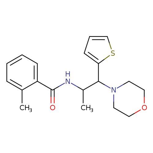 2-methyl-N-[1-(morpholin-4-yl)-1-(thiophen-2-yl)propan-2-yl]benzamide