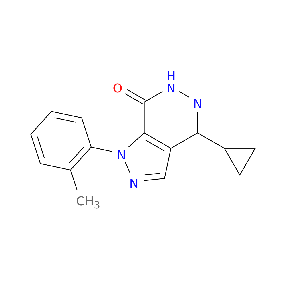 4-CYCLOPROPYL-1-(2-METHYLPHENYL)-1,6-DIHYDRO-7H-PYRAZOLO[3,4-D]PYRIDAZIN-+