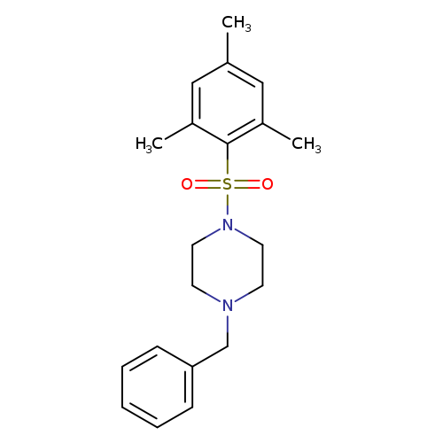 1-benzyl-4-(2,4,6-trimethylbenzenesulfonyl)piperazine