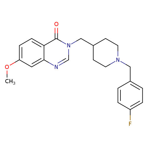 3-({1-[(4-fluorophenyl)methyl]piperidin-4-yl}methyl)-7-methoxy-3,4-dihydroquinazolin-4-one