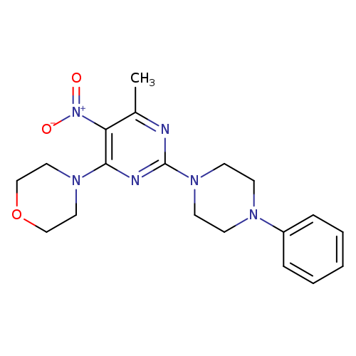 4-[6-methyl-5-nitro-2-(4-phenylpiperazin-1-yl)pyrimidin-4-yl]morpholine