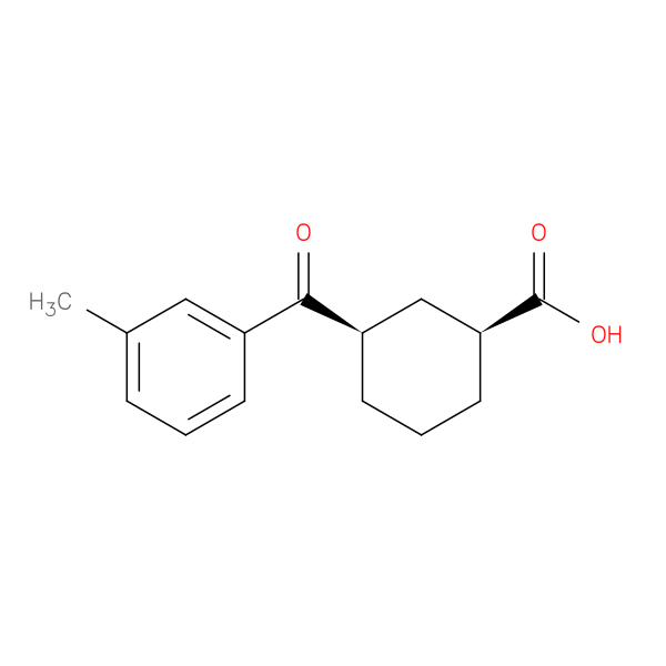 cis-3-(3-Methylbenzoyl)cyclohexane-1-carboxylic acid