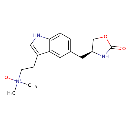 2-Oxazolidinone, 4-[[3-[2-(dimethyloxidoamino)ethyl]-1H-indol-5-yl]methyl]-, (4S)-