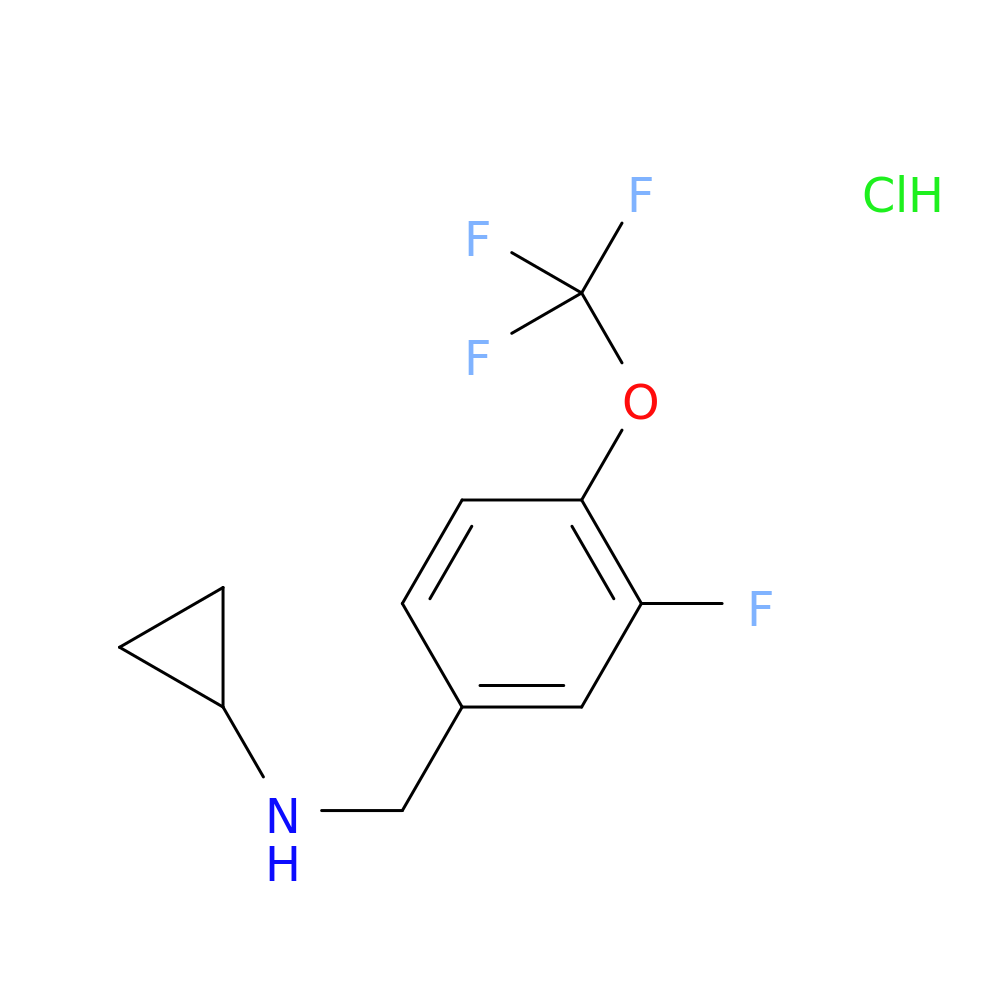 Cyclopropyl-(3-fluoro-4-trifluoromethoxy-benzyl)-amine hydrochloride