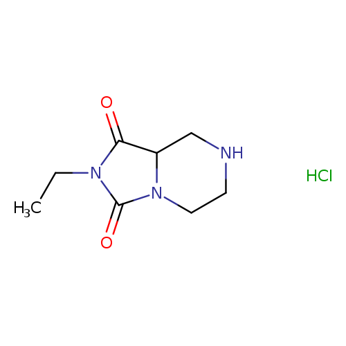 2-ethyl-octahydroimidazolidino[1,5-a]piperazine-1,3-dione hydrochloride