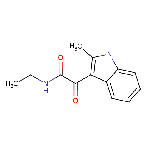 N-ethyl-2-(2-methyl-1H-indol-3-yl)-2-oxoacetamide