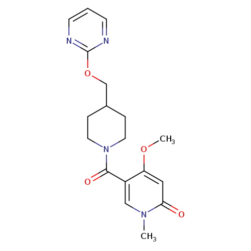 4-methoxy-1-methyl-5-{4-[(pyrimidin-2-yloxy)methyl]piperidine-1-carbonyl}-1,2-dihydropyridin-2-one