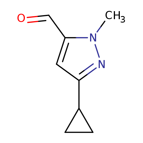 3-Cyclopropyl-1-methyl-1H-pyrazole-5-carbaldehyde