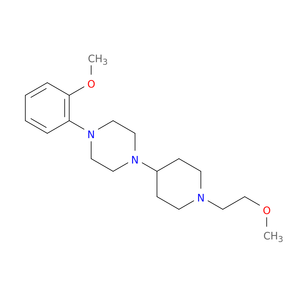 1-[1-(2-methoxyethyl)piperidin-4-yl]-4-(2-methoxyphenyl)piperazine