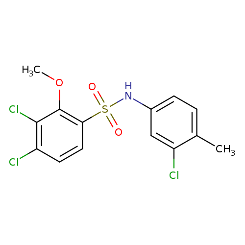 3,4-dichloro-N-(3-chloro-4-methylphenyl)-2-methoxybenzene-1-sulfonamide