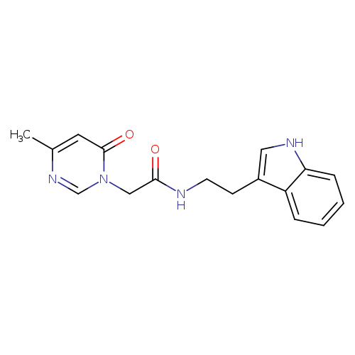 N-[2-(1H-indol-3-yl)ethyl]-2-(4-methyl-6-oxo-1,6-dihydropyrimidin-1-yl)acetamide