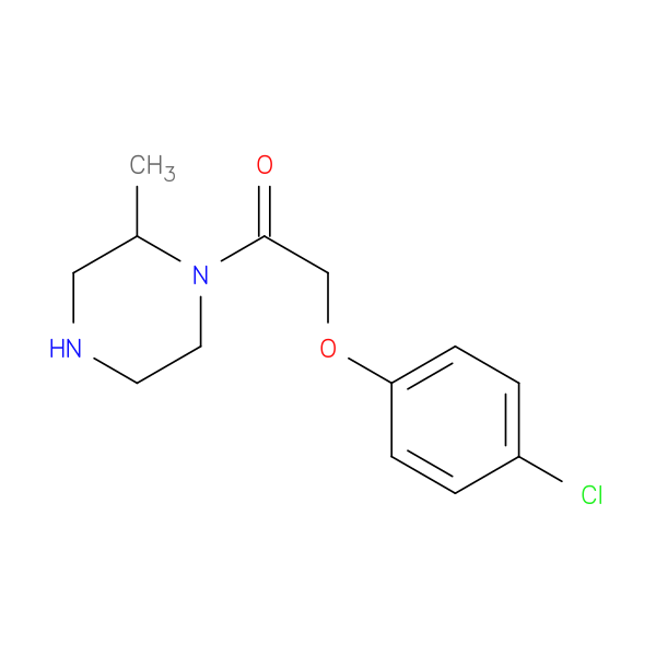 2-(4-chlorophenoxy)-1-(2-methylpiperazin-1-yl)ethan-1-one