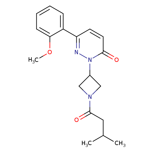 6-(2-methoxyphenyl)-2-[1-(3-methylbutanoyl)azetidin-3-yl]-2,3-dihydropyridazin-3-one