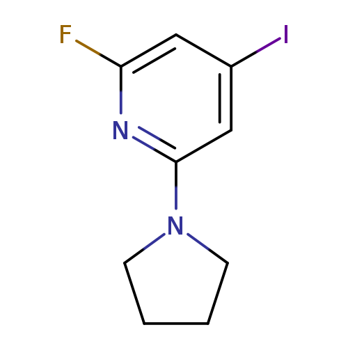 2-Fluoro-4-iodo-6-(pyrrolidin-1-yl)pyridine