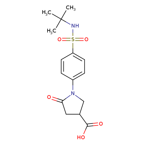 1-(4-[(tert-Butylamino)sulfonyl]phenyl)-5-oxopyrrolidine-3-carboxylic acid