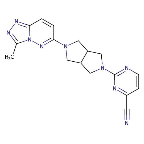 2-(5-{3-methyl-[1,2,4]triazolo[4,3-b]pyridazin-6-yl}-octahydropyrrolo[3,4-c]pyrrol-2-yl)pyrimidine-4-carbonitrile