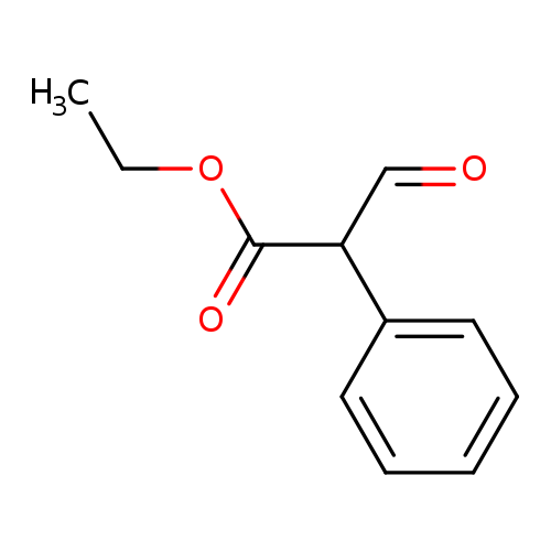 Benzeneacetic acid, α-formyl-, ethyl ester