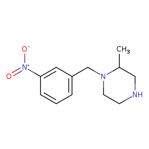 2-methyl-1-[(3-nitrophenyl)methyl]piperazine