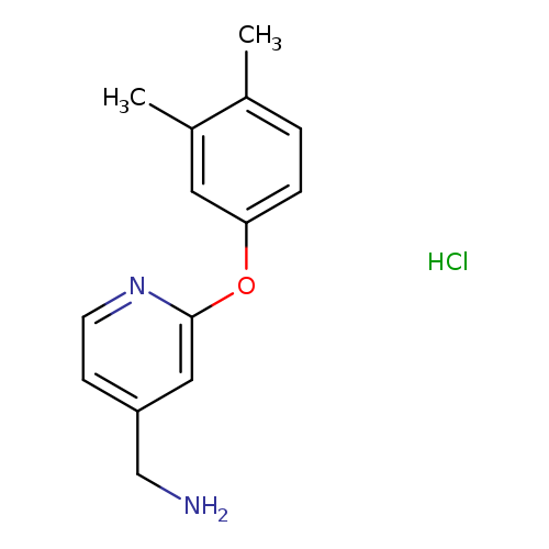 [2-(3,4-dimethylphenoxy)pyridin-4-yl]methanamine hydrochloride