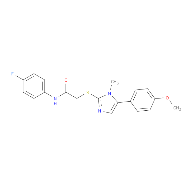 N-(4-fluorophenyl)-2-{[5-(4-methoxyphenyl)-1-methyl-1H-imidazol-2-yl]sulfanyl}acetamide