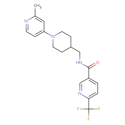 N-{[1-(2-methylpyridin-4-yl)piperidin-4-yl]methyl}-6-(trifluoromethyl)pyridine-3-carboxamide