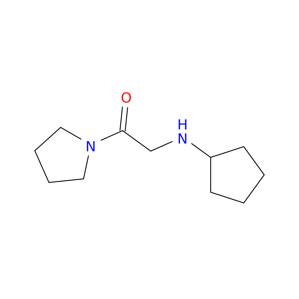 2-(cyclopentylamino)-1-(pyrrolidin-1-yl)ethan-1-one