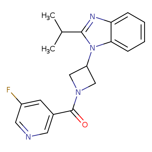 1-[1-(5-fluoropyridine-3-carbonyl)azetidin-3-yl]-2-(propan-2-yl)-1H-1,3-benzodiazole