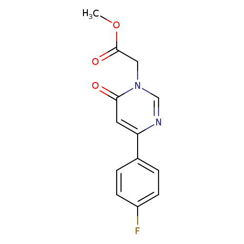 methyl 2-[4-(4-fluorophenyl)-6-oxo-1,6-dihydropyrimidin-1-yl]acetate