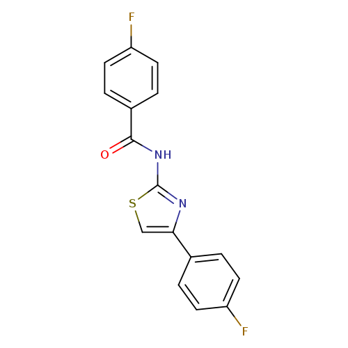 4-fluoro-N-[4-(4-fluorophenyl)-1,3-thiazol-2-yl]benzamide
