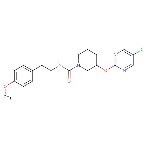 3-[(5-chloropyrimidin-2-yl)oxy]-N-[2-(4-methoxyphenyl)ethyl]piperidine-1-carboxamide