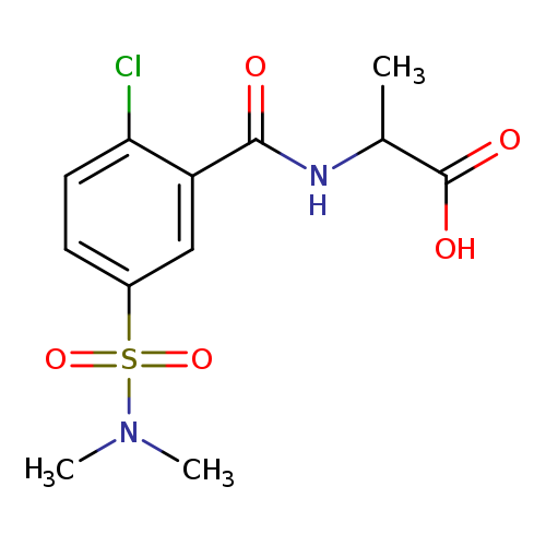 2-{[2-chloro-5-(dimethylsulfamoyl)phenyl]formamido}propanoic acid