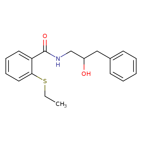 2-(ethylsulfanyl)-N-(2-hydroxy-3-phenylpropyl)benzamide